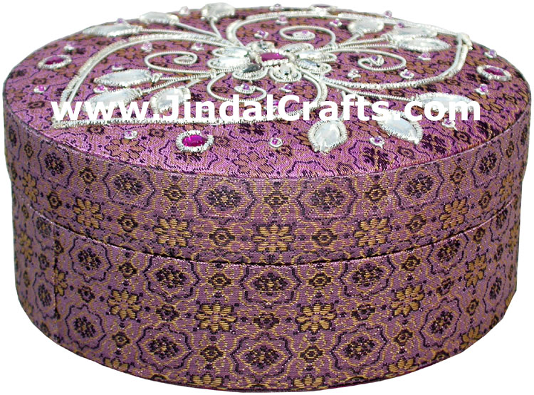 Hand Embroidered Designer Jewelry Box Souvenirs Crafts