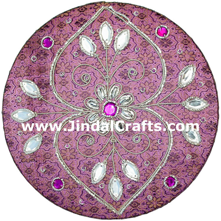 Hand Embroidered Designer Jewelry Box Souvenirs Crafts