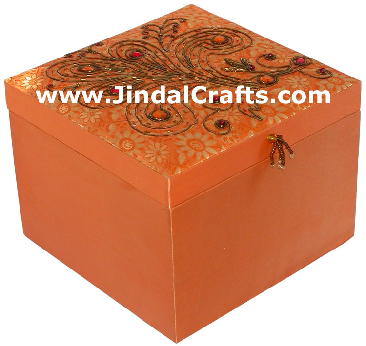 Hand Embroidered Designer Jewelry Box Handicraft Gifts