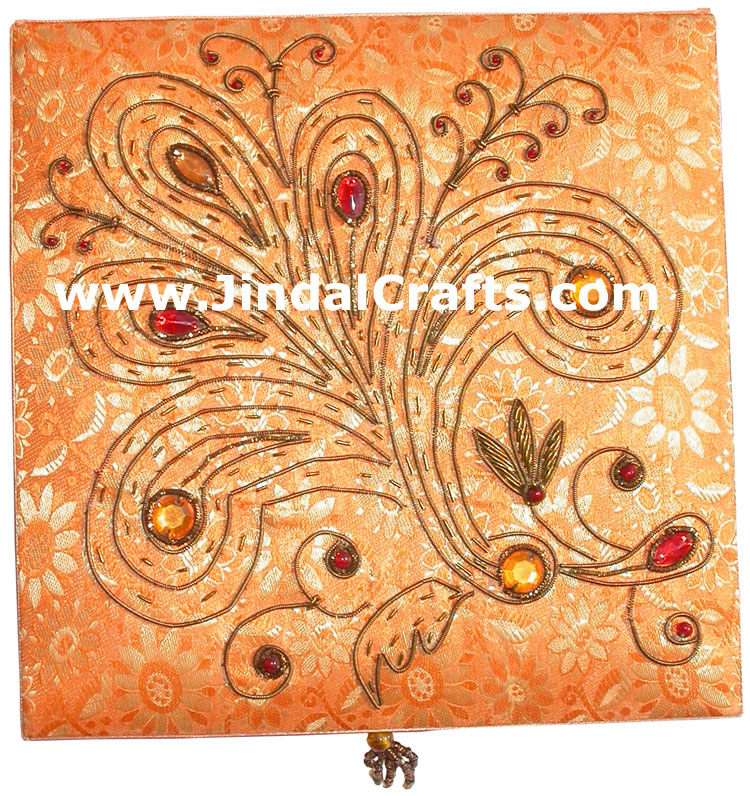 Hand Embroidered Designer Jewelry Box Handicraft Gifts