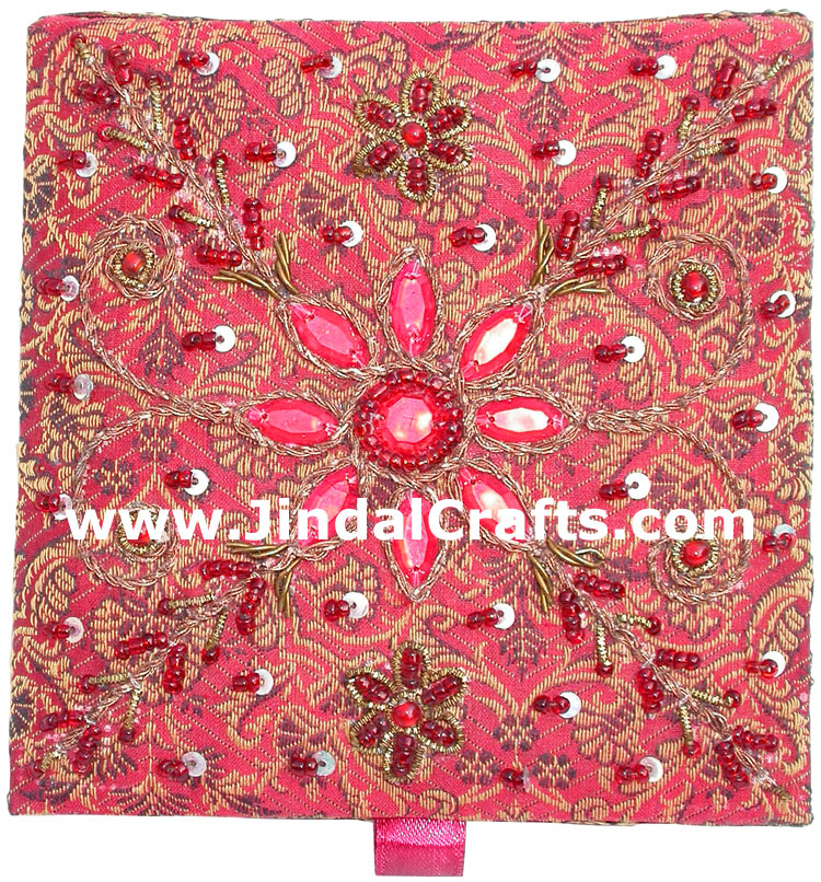 Hand Embroidered Designer Jewelry Box Souvenirs Crafts