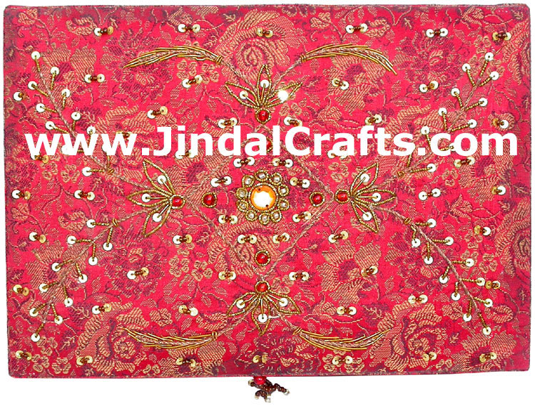 Hand Embroidered Designer Jewelry Box Souvenir Craft