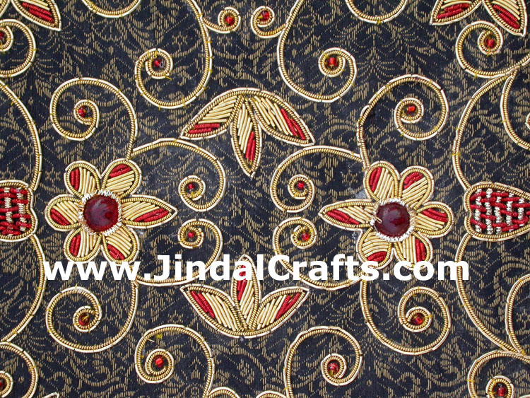 Hand Embroidered Designer Jewelry Box Handicraft India