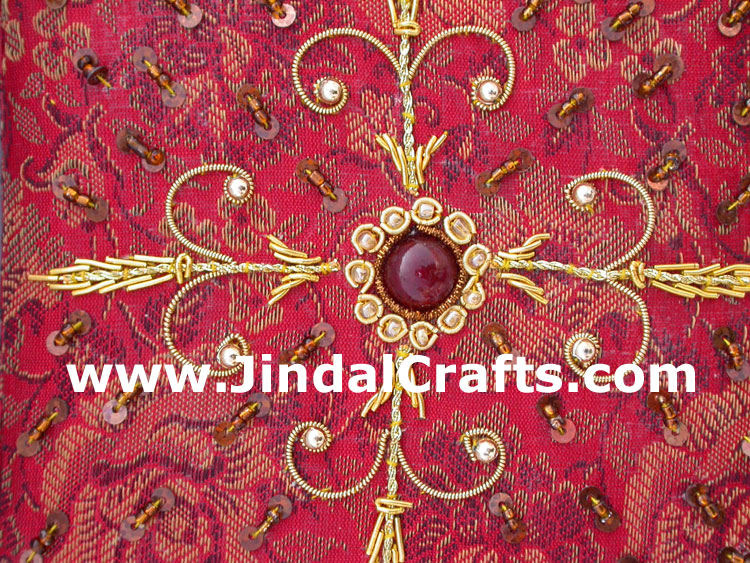 Beaded Jewellary Box Wedding Gift Hand Embroidered Arts