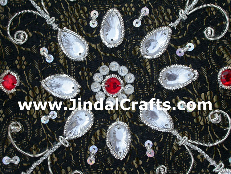 Wedding Invitation Box Jari Hand Embroidered Handicraft