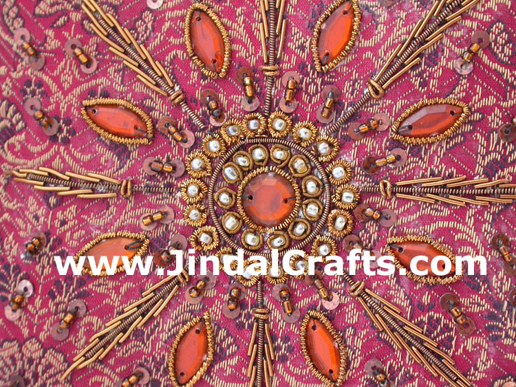Beaded Jewellary Box Wedding Gift Hand Embroidered Arts