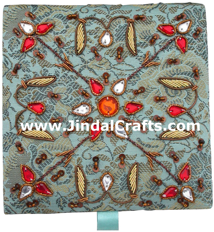 Beaded Jewellary Box Wedding Gift Hand Embroidered Arts
