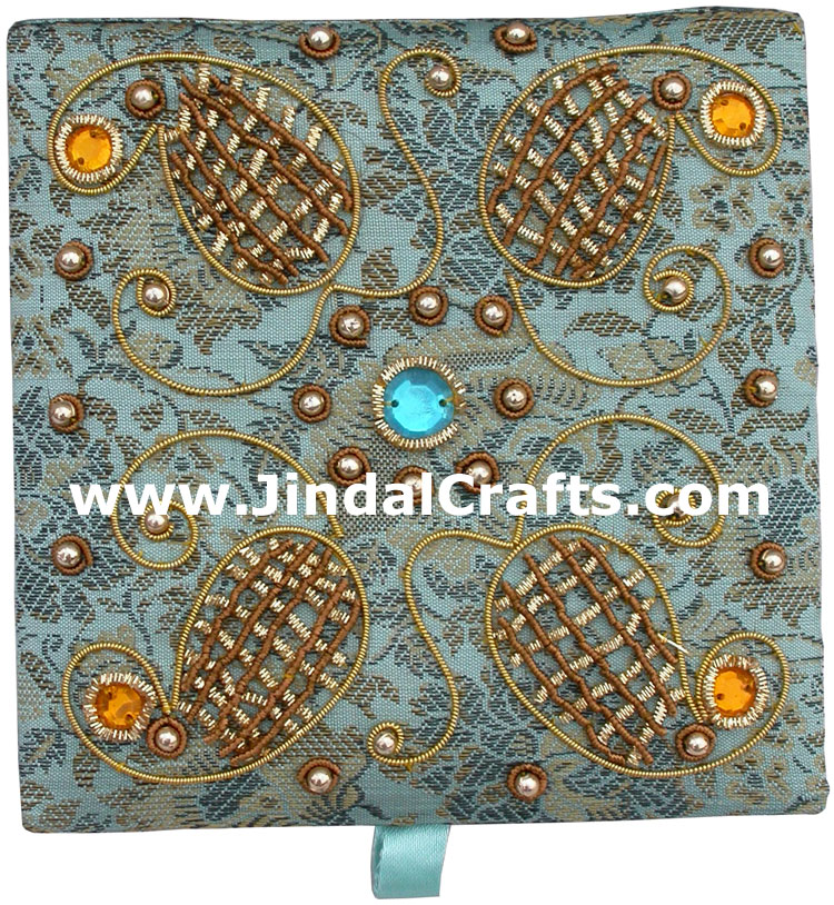 Beaded Jewellary Box Wedding Gift Hand Embroidered Arts