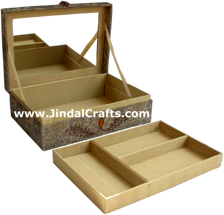 Beaded Jewellary Box Wedding Gift Hand Embroidered Arts