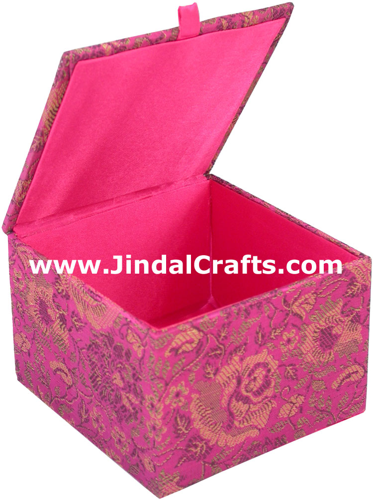 Wedding Invitation Box Jari Hand Embroidered Handicraft