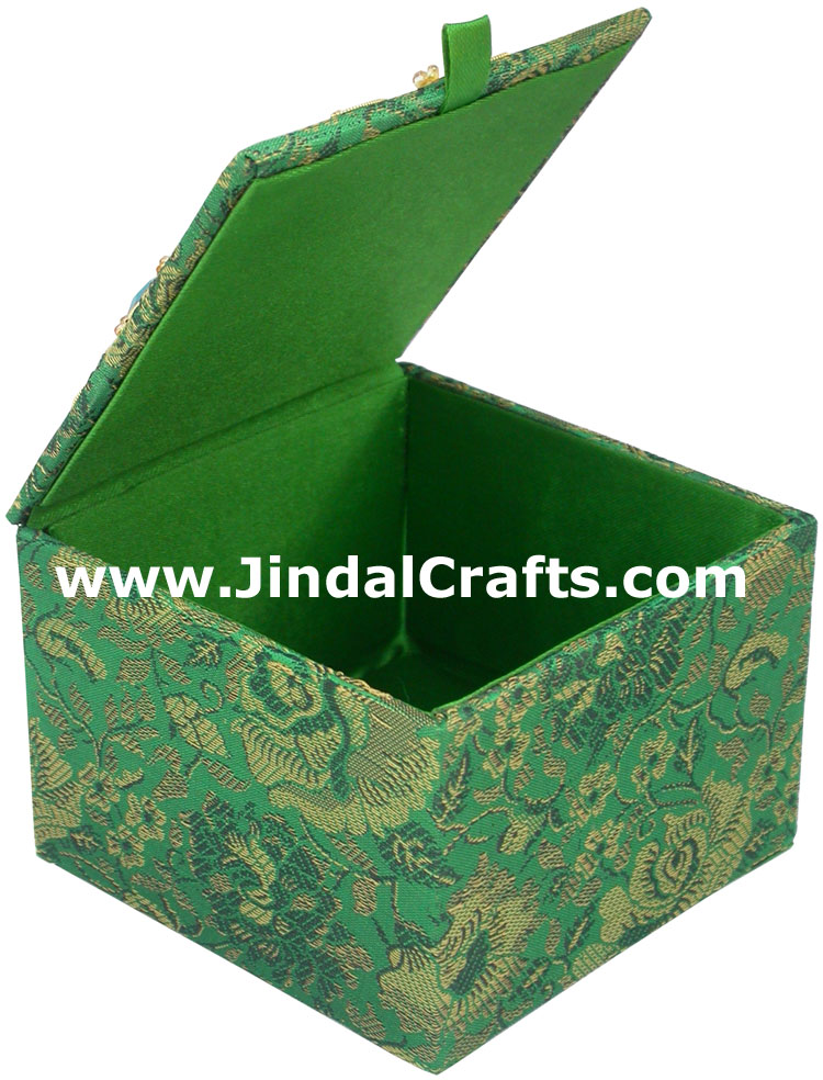 Wedding Invitation Box Jari Hand Embroidered Handicraft