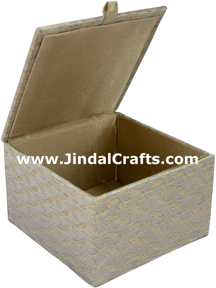 Wedding Invitation Box Jari Hand Embroidered Handicraft