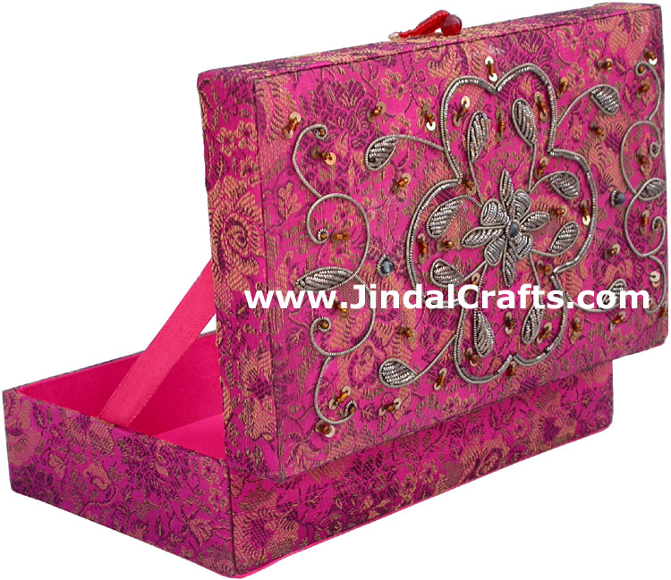 Beaded Box Wedding Gift Hand Embroidered Handicrafts