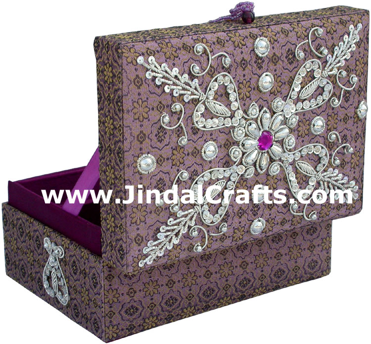 Beaded Box Wedding Gift Hand Embroidered Handicrafts
