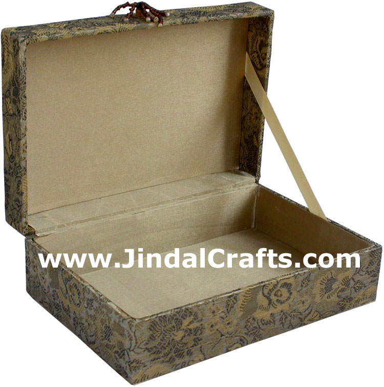 Wedding Invitation Box Jari Hand Embroidered Handicraft