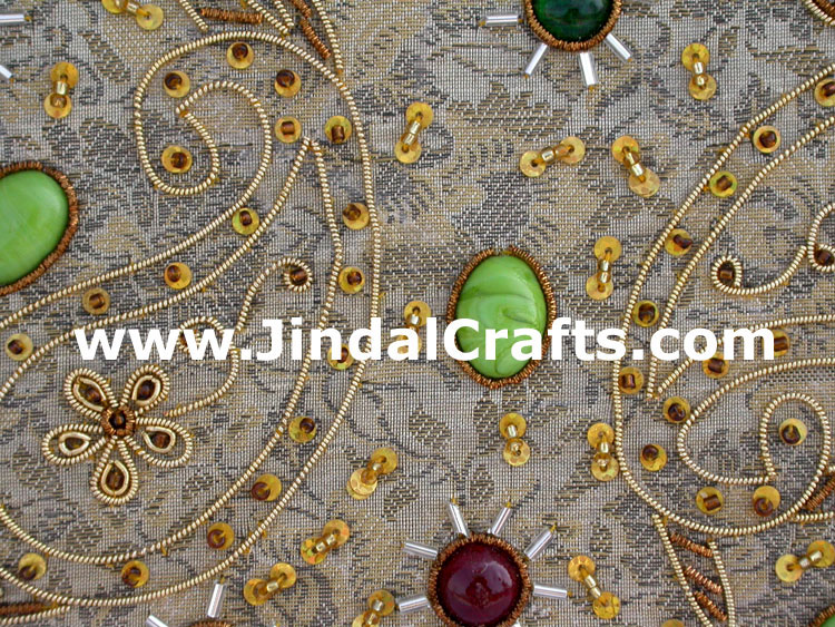 Wedding Invitation Box Jari Hand Embroidered Handicraft