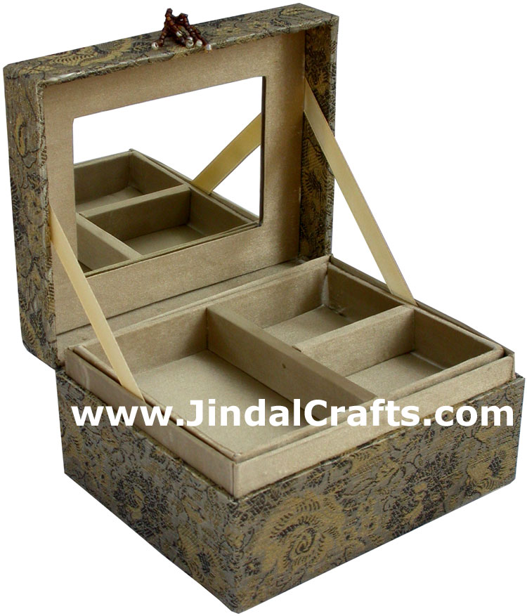 Wedding Invitation Box Jari Hand Embroidered Handicraft