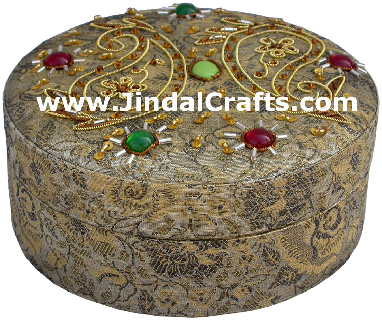 Beaded Box Wedding Gift Hand Embroidered Handicrafts