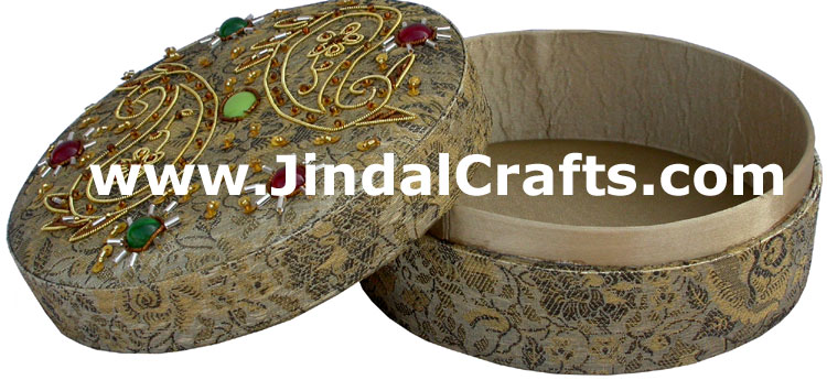 Beaded Box Wedding Gift Hand Embroidered Handicrafts
