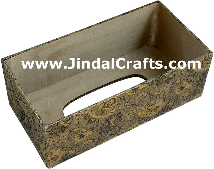 Tissue Box Cover Beaded Hand Embroidered Jari Craft Art