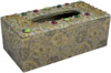 Tissue Box Cover Beaded Hand Embroidered Jari Craft Art