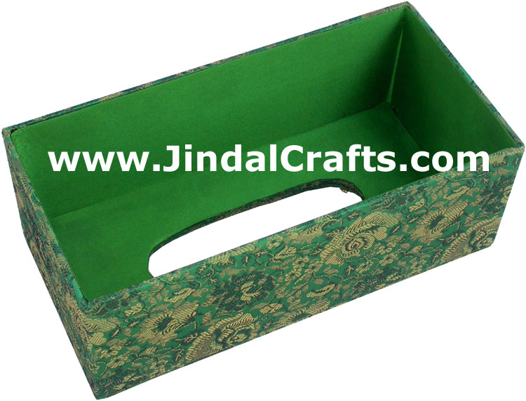 Tissue Box Cover Beaded Hand Embroidered Jari Craft Art
