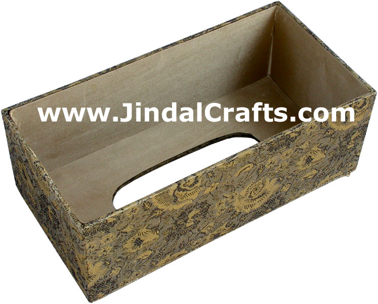 Tissue Box Cover Beaded Hand Embroidered Jari Craft Art