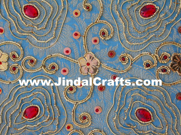 Colourful Hand Embroidered Designer Jewellery Box Indian Handicrafts Gift