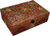 Colourful Hand Embroidered Designer Zari Jewellery Box Indian Handicrafts