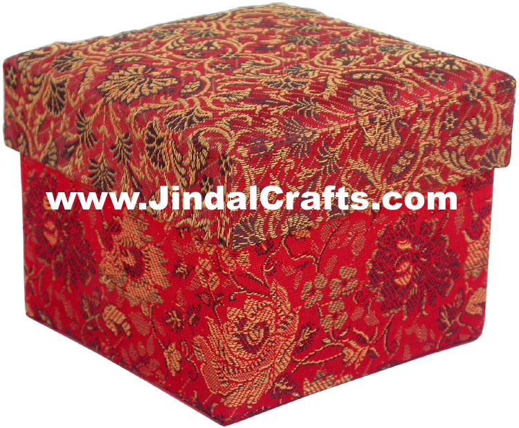 Colourful Hand Embroidered Designer Gift Box Indian Handicrafts Souvenirs Crafts