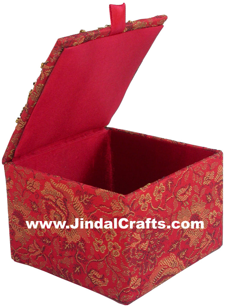 Colourful Hand Embroidered Designer Gift Box Indian Handicrafts Gift Souvenirs