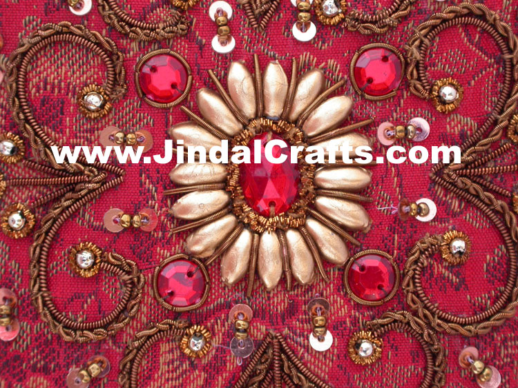 Colourful Hand Embroidered Designer Gift Box Indian Handicrafts Gift Souvenirs
