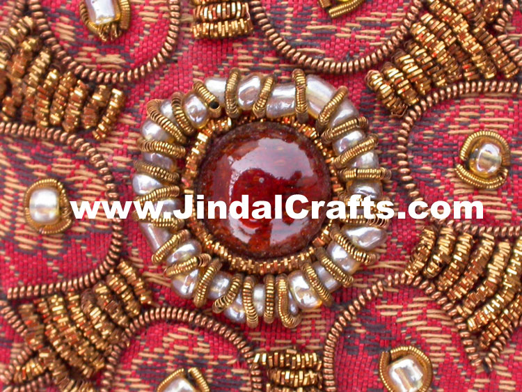 Colourful Hand Embroidered Designer Gift Box Indian Handicrafts Gifts Crafts