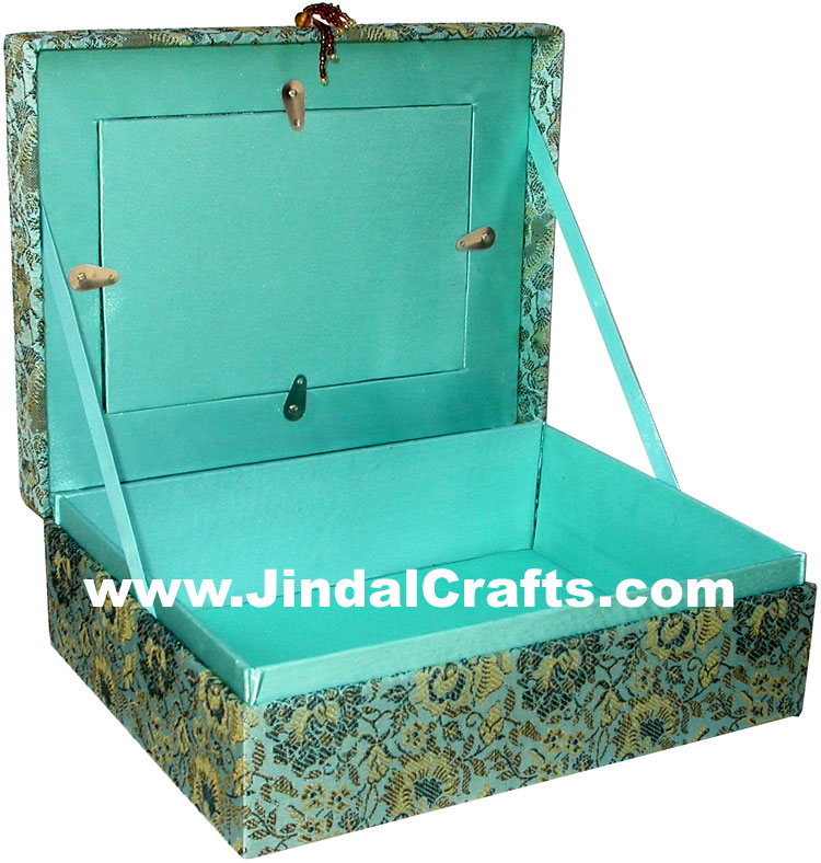 Colourful Hand Embroidered Designer Jewellery Box Photo Frame Indian Handicrafts