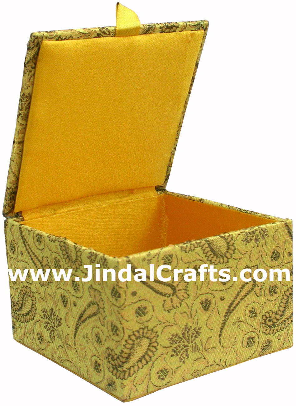 Hand Embroidered Zari Beaded Multi Purpose Gift Box Indian Rich Handicraft Craft