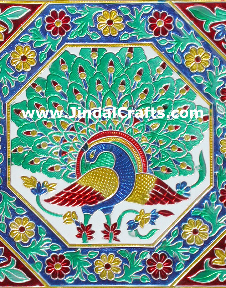 Jewelry Box - Handmade Wood Aluminium Encarved Decor