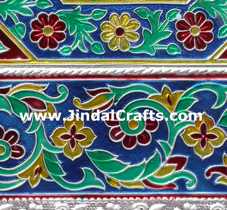 Jewelry Box - Handmade Wood Aluminium Encarved Decor