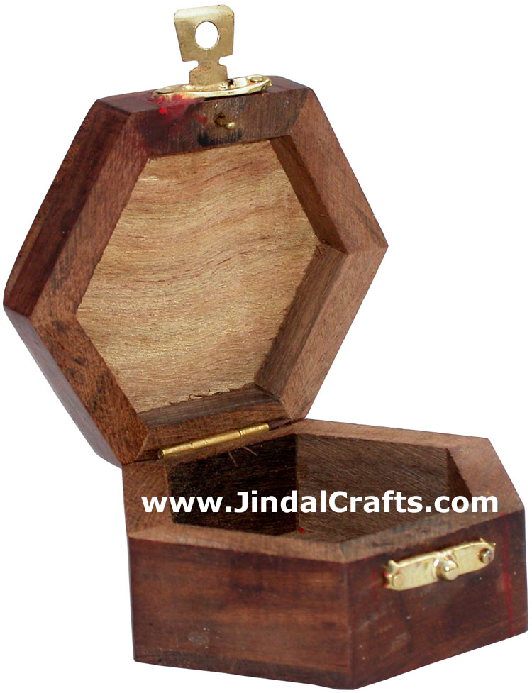 Brass Inlay Wooden Multipurpose Box Hand Crafts India