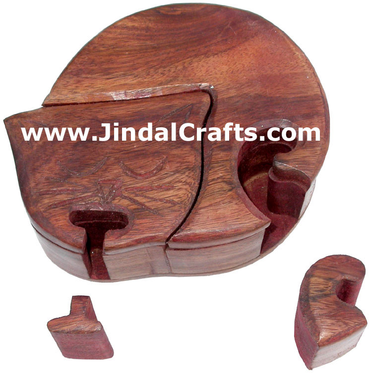 Puzzle Box - Handmade Wooden India Heitage Unique Arts