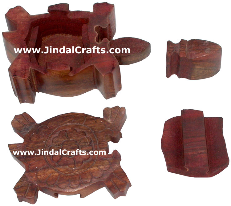 Puzzle Box - Handmade Wooden India Heitage Unique Arts
