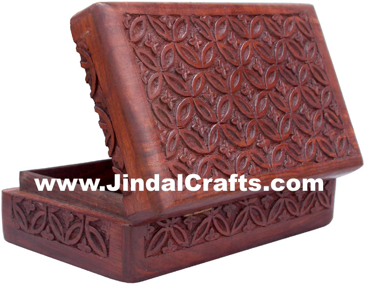 Handmade Wooden Elephants Box Indian Handicrafts Arts Crafts Gift Souvenirs