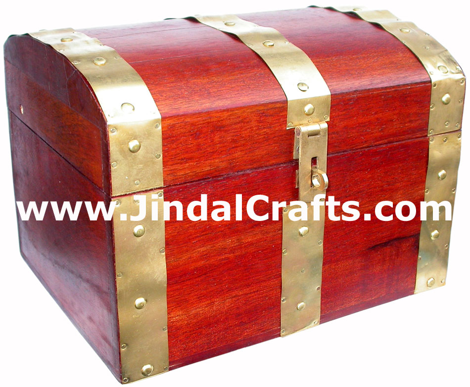 Hand Carved Wooden Multi Purpose Chest Box Rich Indian Handicraft Art Craft