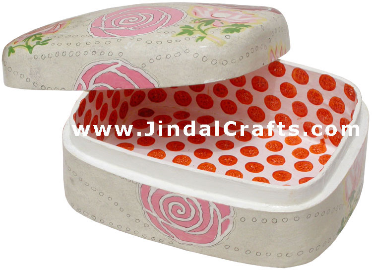 Jewelry Box - Papeir Machie made Hand Painted India Art