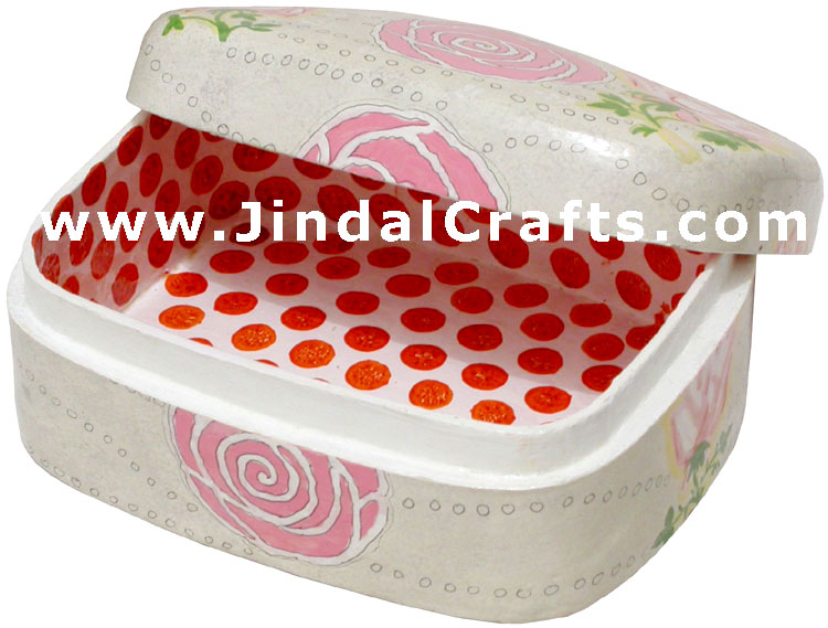 Jewelry Box - Papeir Machie made Hand Painted India Art