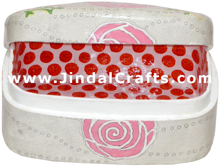 Jewelry Box - Papeir Machie made Hand Painted India Art