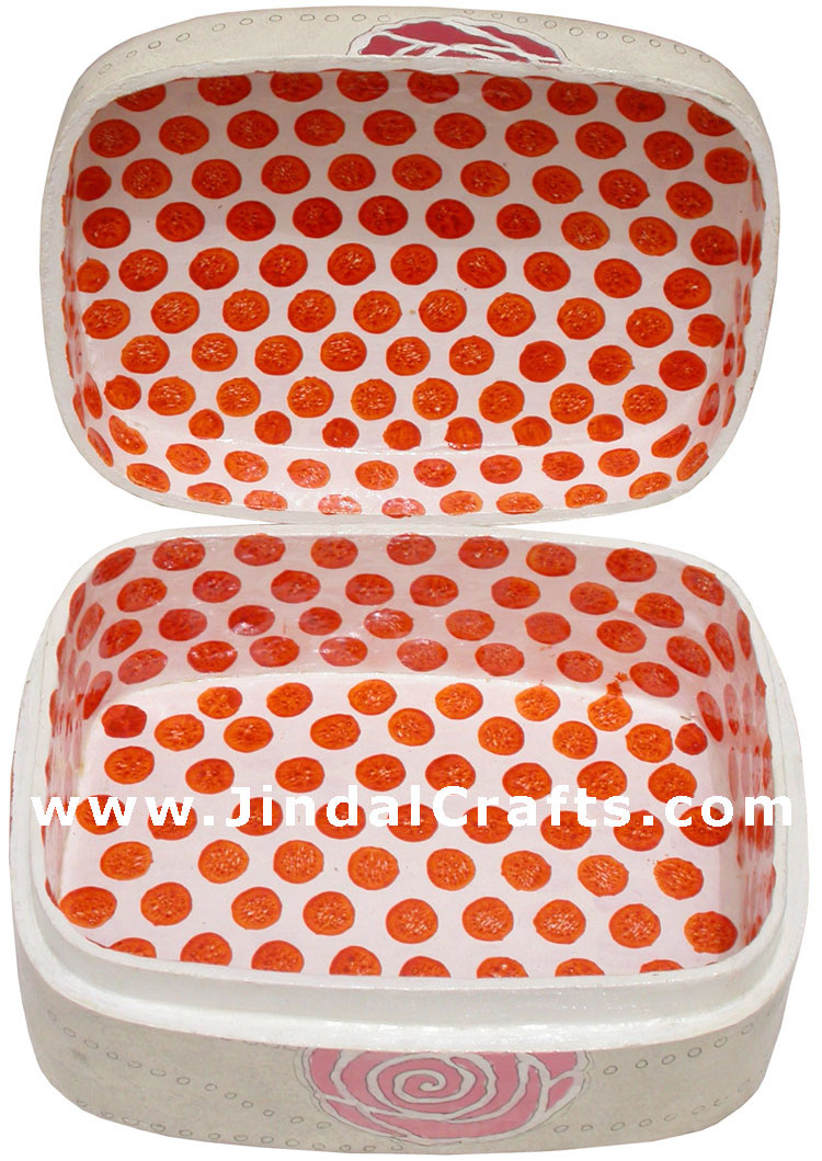 Jewelry Box - Papeir Machie made Hand Painted India Art