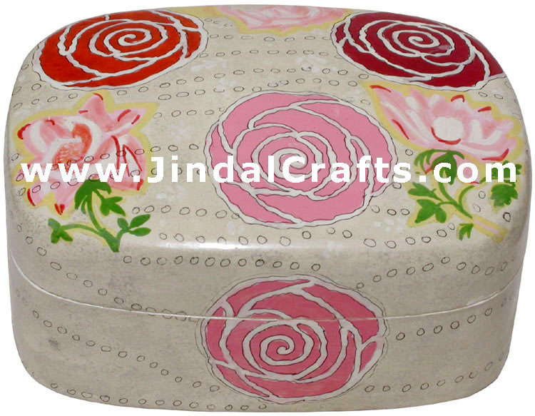 Jewelry Box - Papeir Machie made Hand Painted India Art