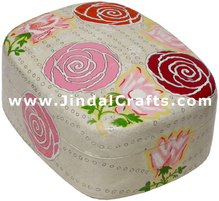 Jewelry Box - Papeir Machie made Hand Painted India Art