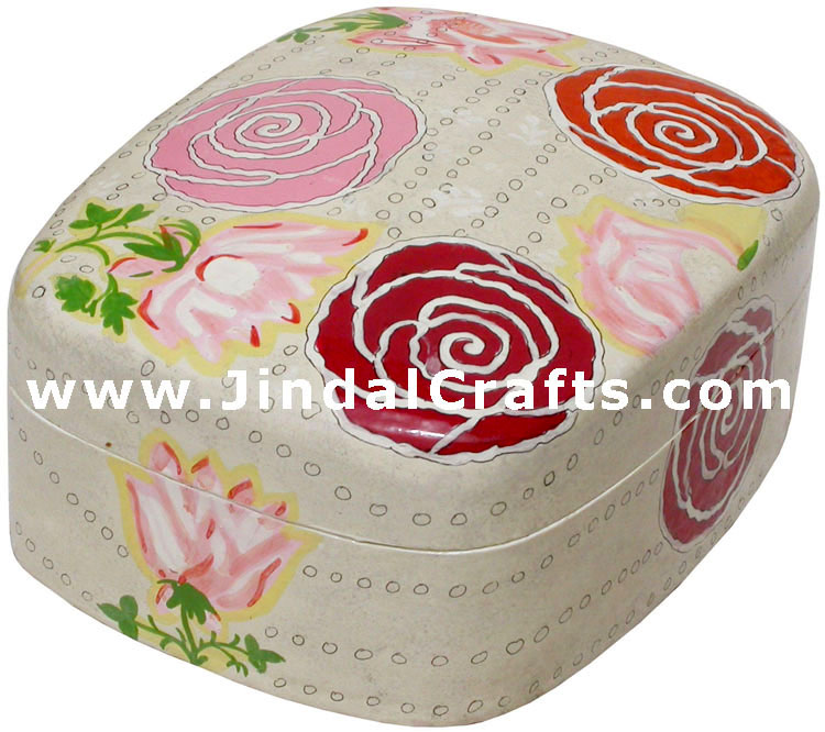 Jewelry Box - Papeir Machie made Hand Painted India Art
