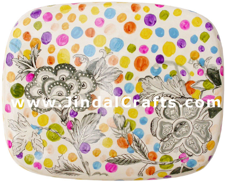Jewelry Box - Papeir Machie made Hand Painted India Art